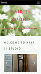 Mobile Screenshot of hair21studio.com